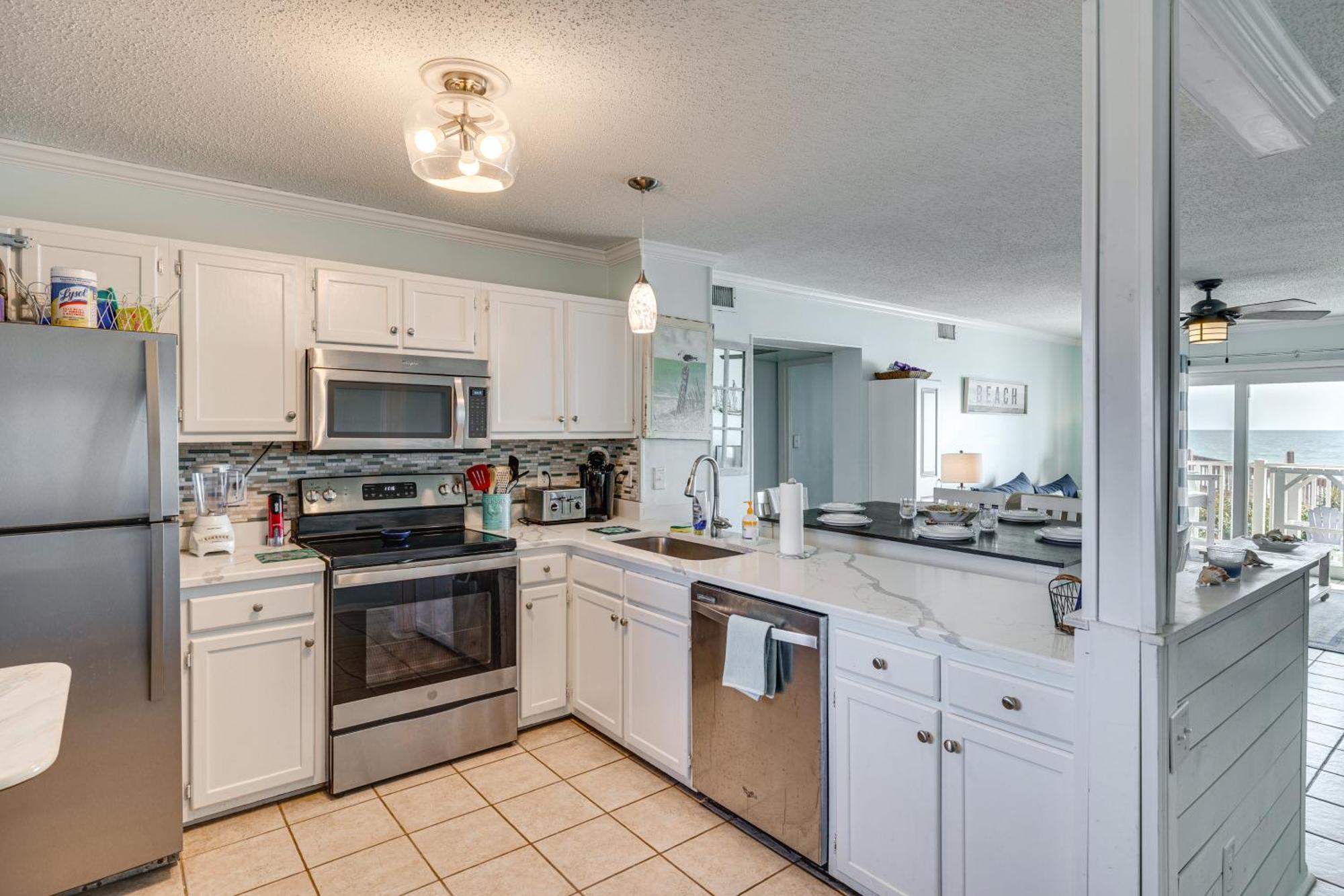 Steps To The Beach Oceanfront Condo With Lanai! Норт-Топсейл-Бич Экстерьер фото